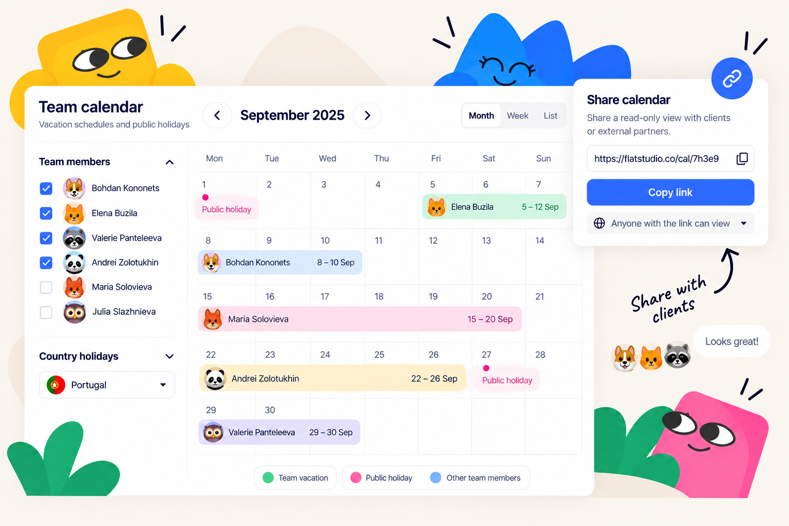 Custom calendars